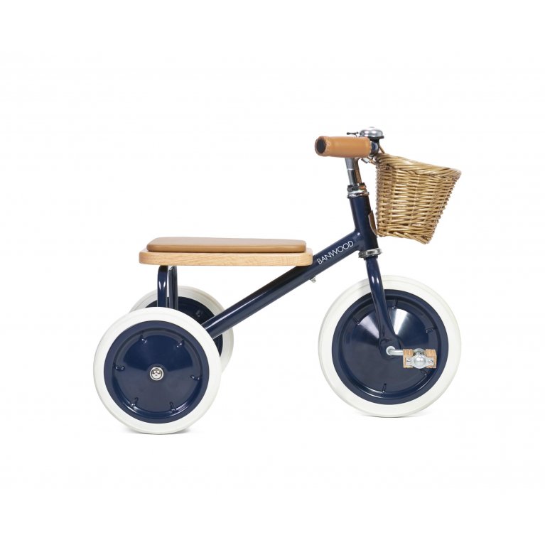 Triciclo niños Banwood - Triciclo infantil con cesta de mimbre 2