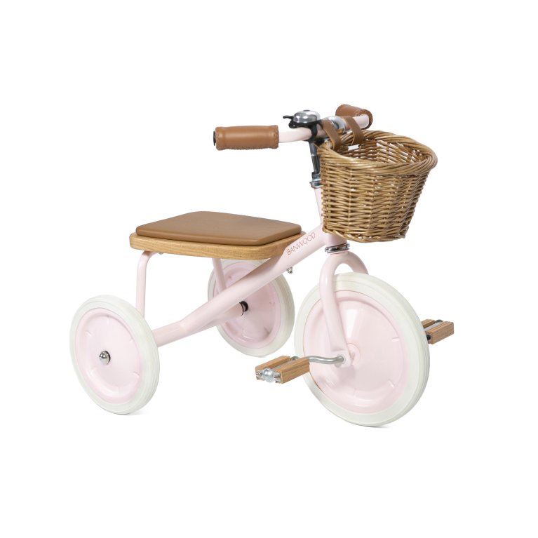 Triciclo niños Banwood - Triciclo infantil con cesta de mimbre