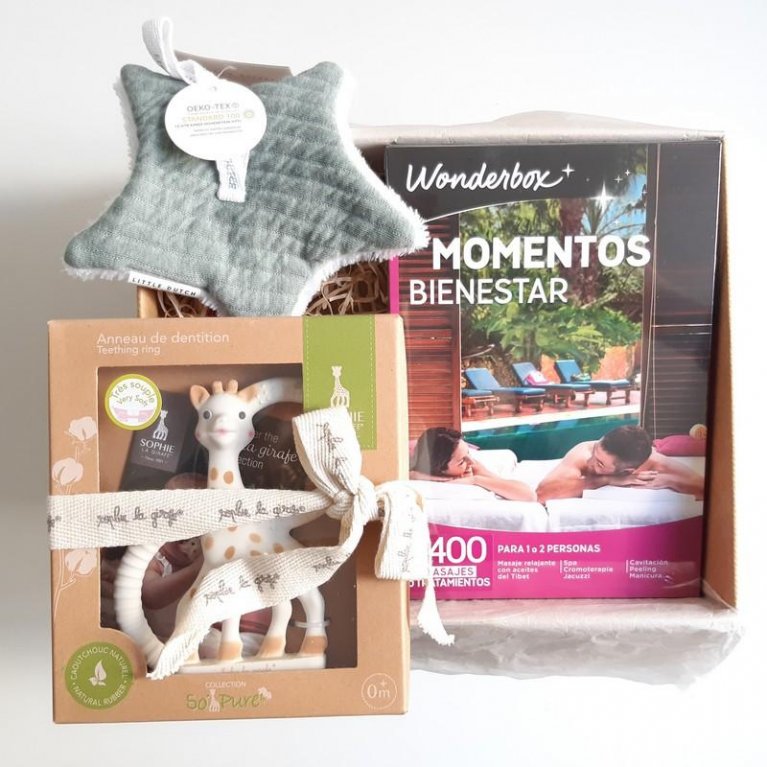 Cesta regalo "Pack Mamá Descansa" con Wonderbox 2