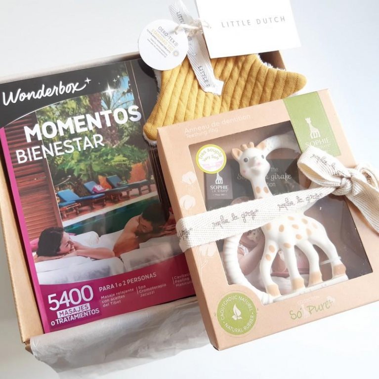 Cesta regalo "Pack Mamá Descansa" con Wonderbox 2