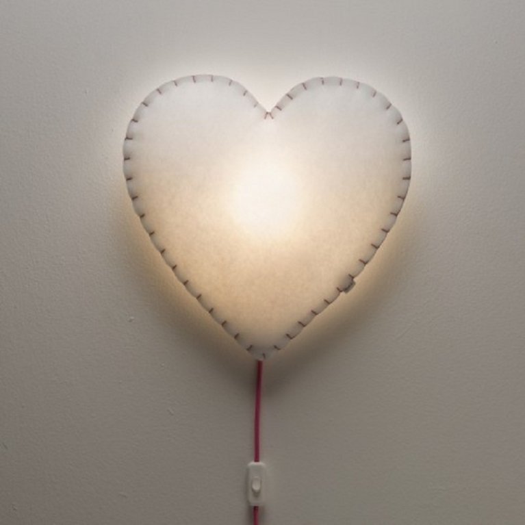 Lámpara de pared 'corazón' - Buokids