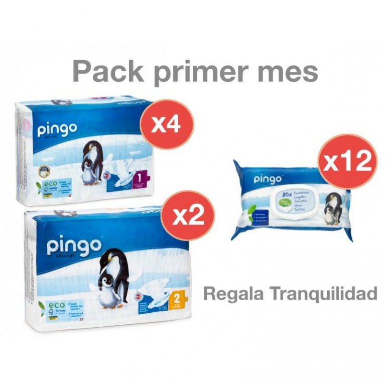 Pack de pañales y toallitas para bebés - Pingo 2