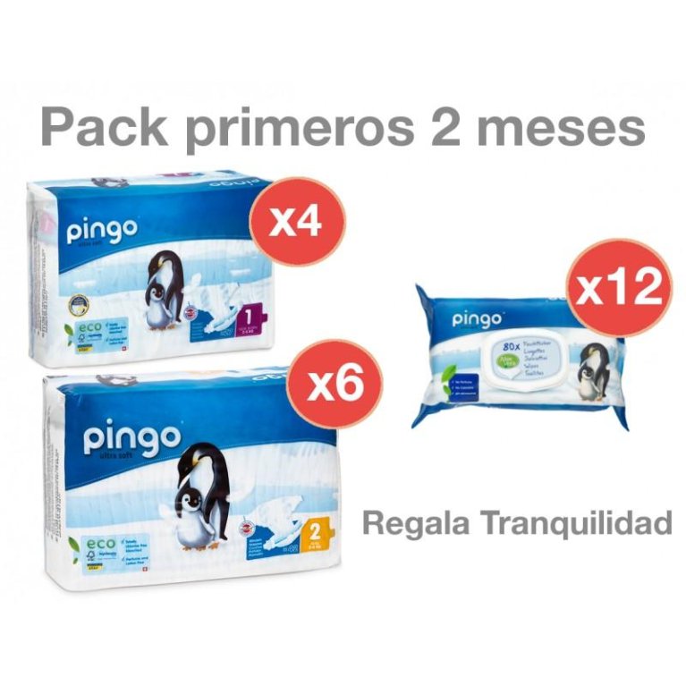 Pack de pañales y toallitas para bebés - Pingo