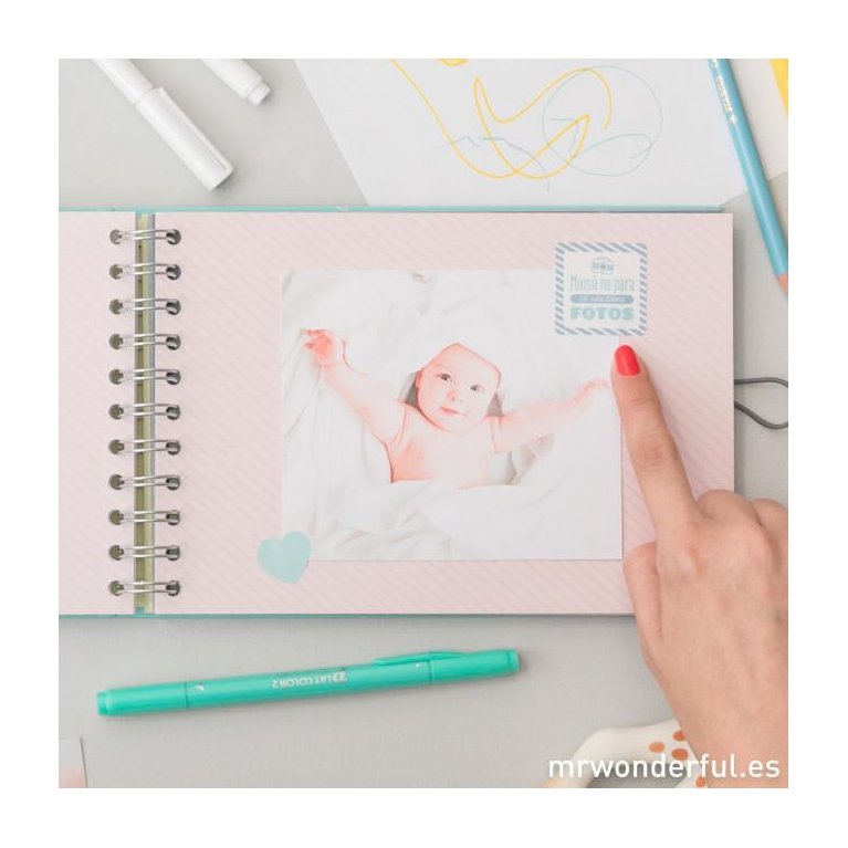 Álbum para bebé '¡Hola mundo! Mi primer añito' Mr Wonderful