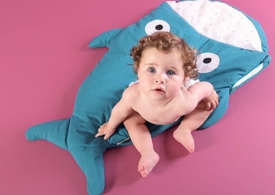 Saco de dormir tiburón para bebés